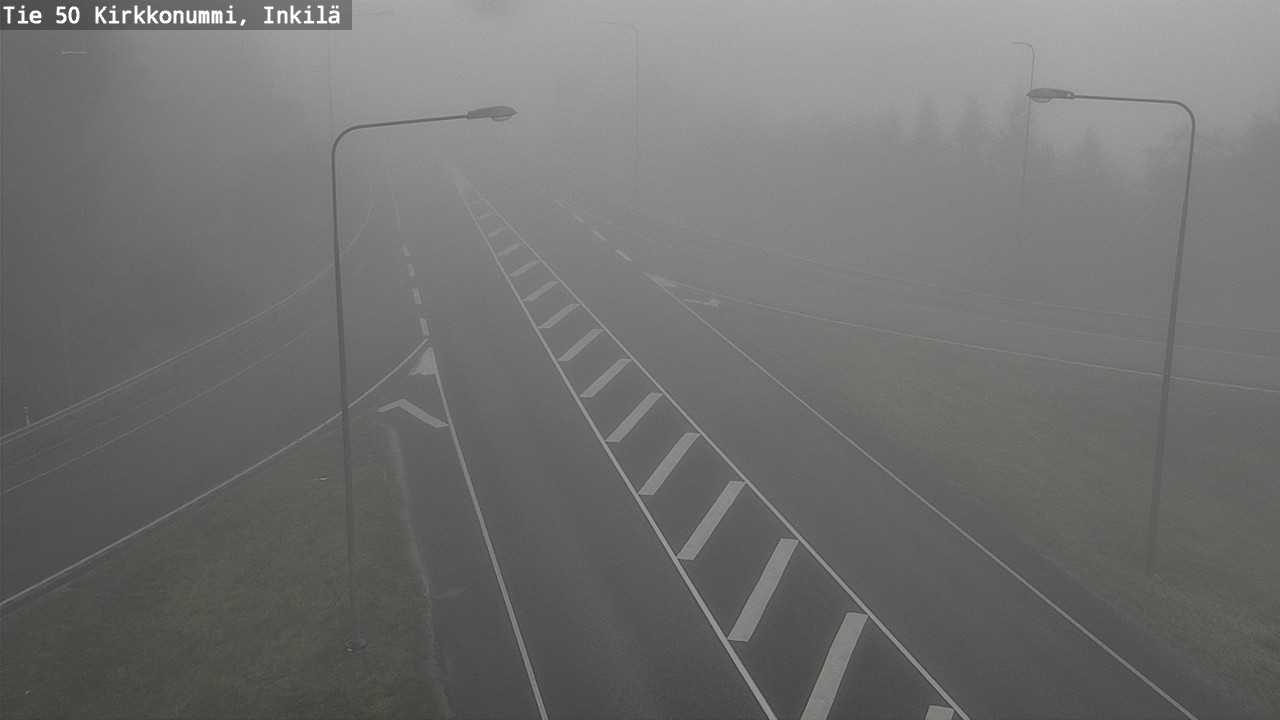 Weather Camera Image Väg 50 Kyrkslätt, Inkilä, Kirkkonummi, Uusimaa