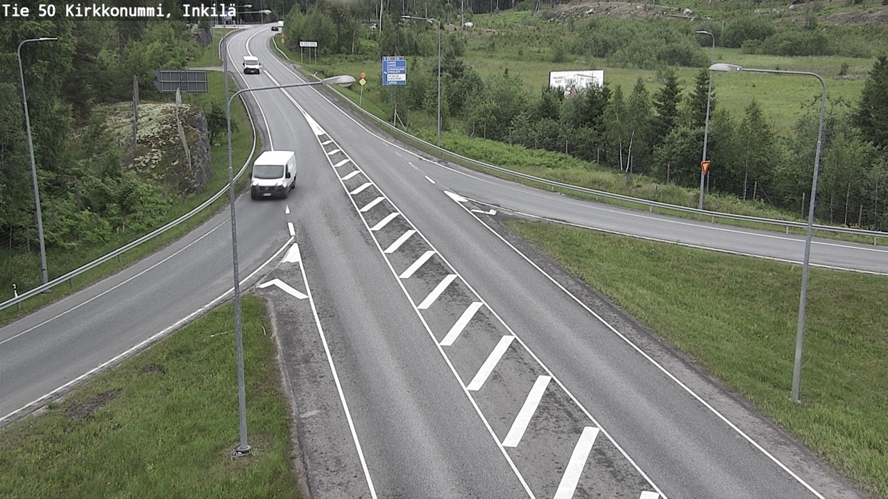 Weather Camera Image Väg 50 Kyrkslätt, Inkilä, Kirkkonummi, Uusimaa