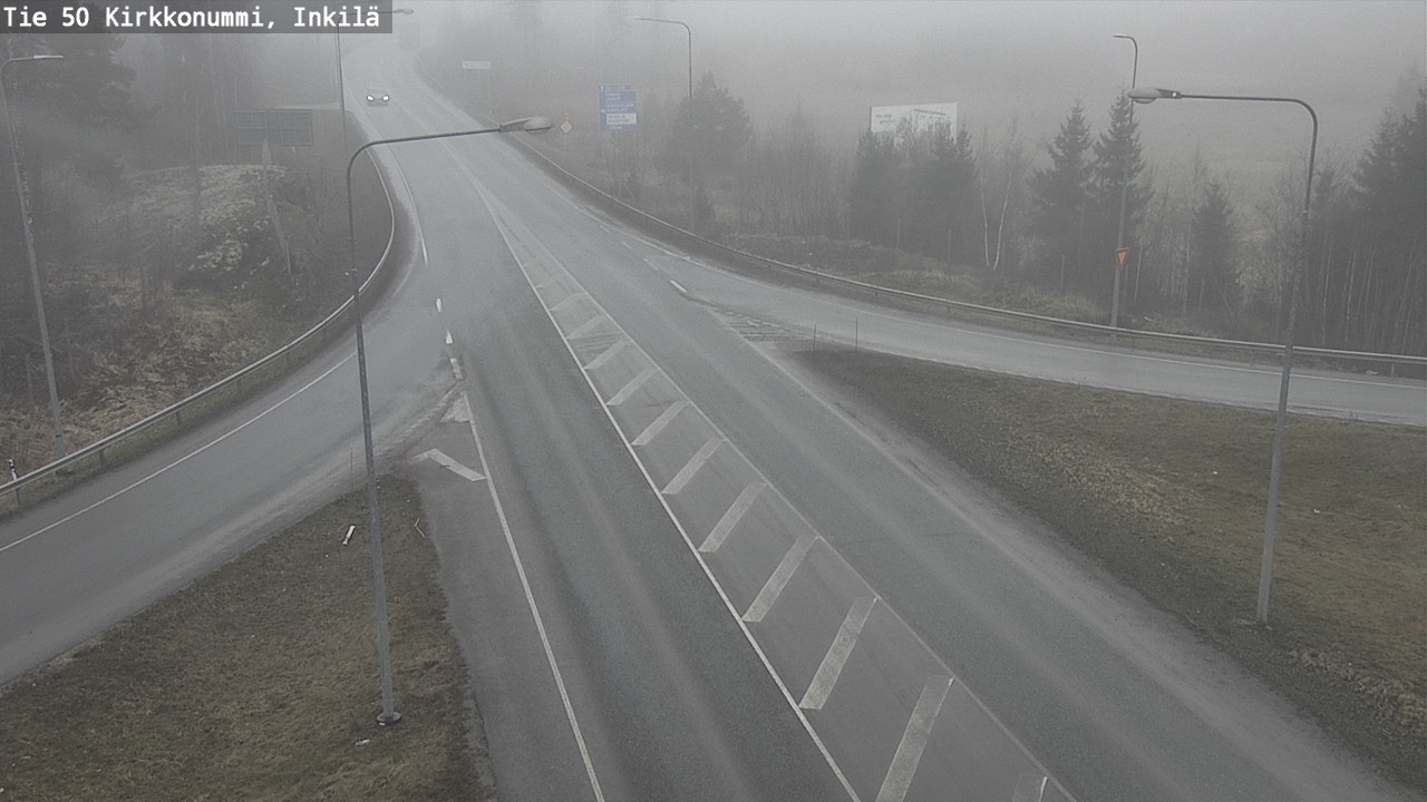 Weather Camera Image Road 50 Kirkkonummi, Inkilä, Kirkkonummi, Uusimaa