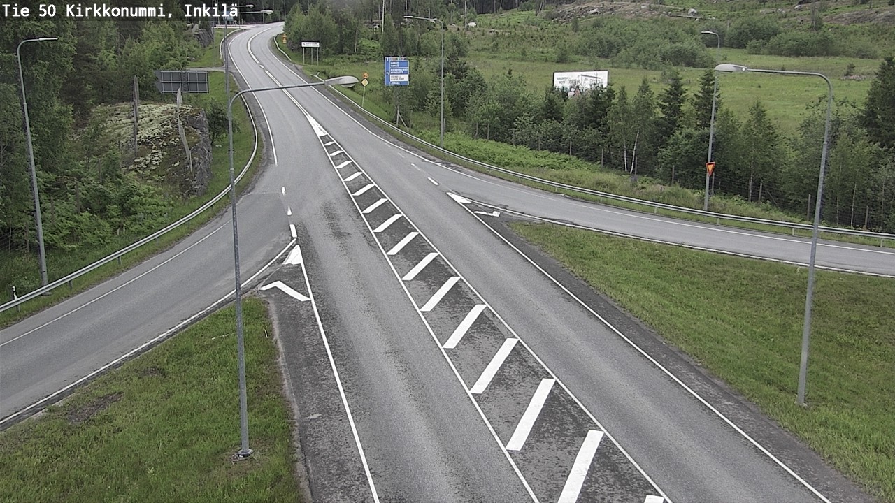 Weather Camera Image Road 50 Kirkkonummi, Inkilä, Kirkkonummi, Uusimaa