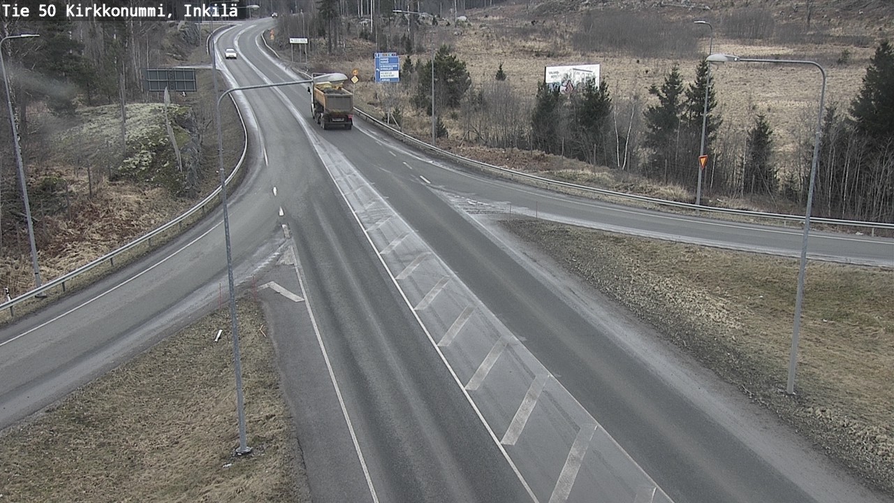 Weather Camera Image Road 50 Kirkkonummi, Inkilä, Kirkkonummi, Uusimaa