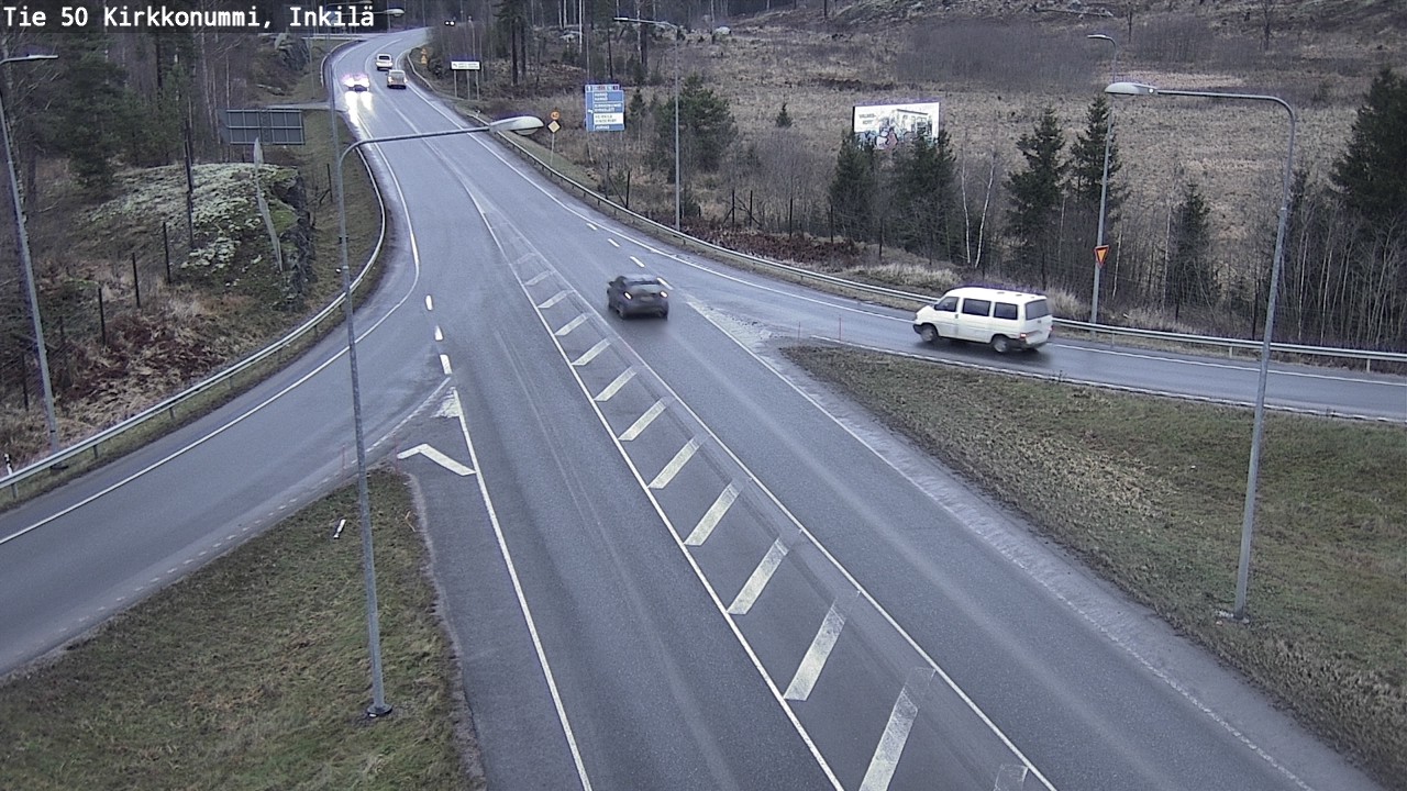 Weather Camera Image Road 50 Kirkkonummi, Inkilä, Kirkkonummi, Uusimaa
