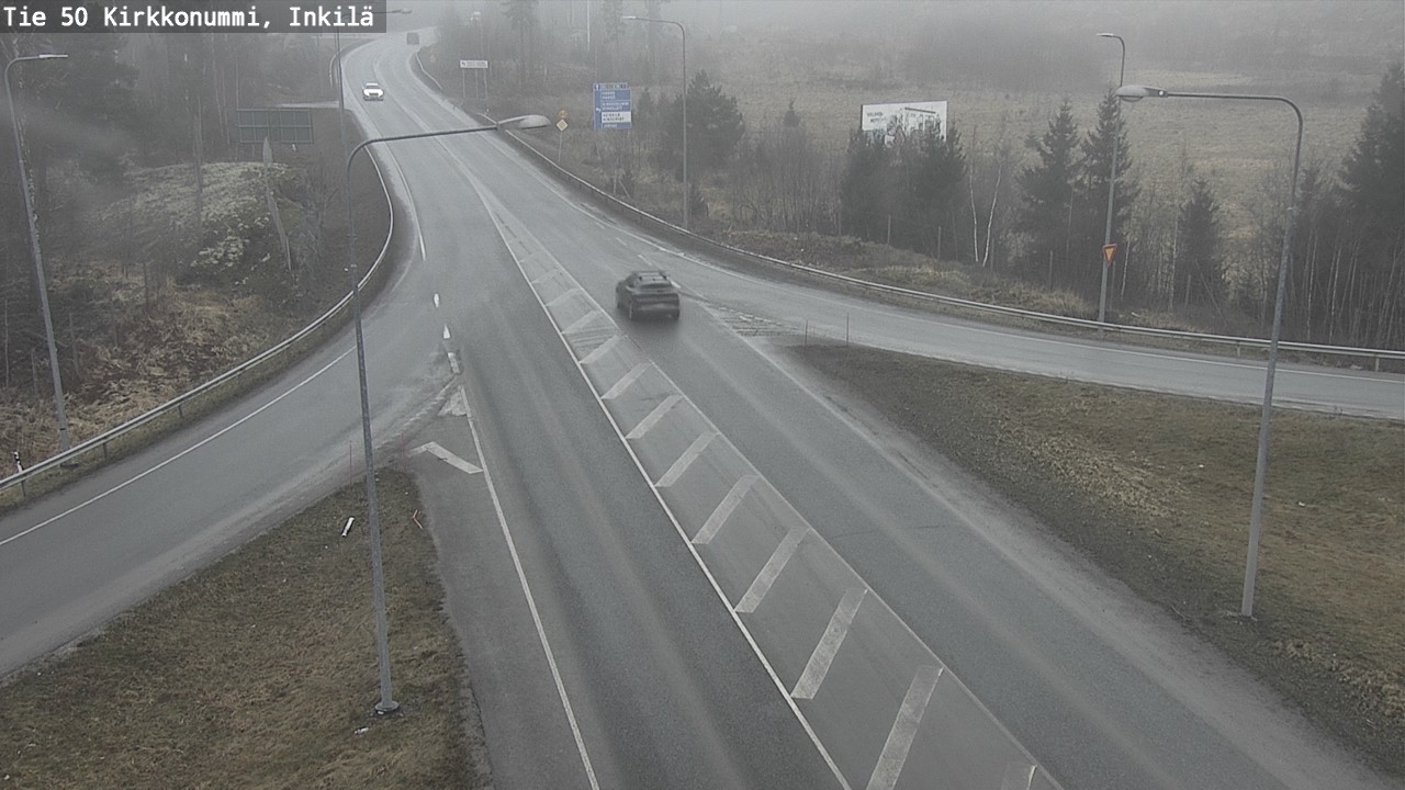 Weather Camera Image Road 50 Kirkkonummi, Inkilä, Kirkkonummi, Uusimaa