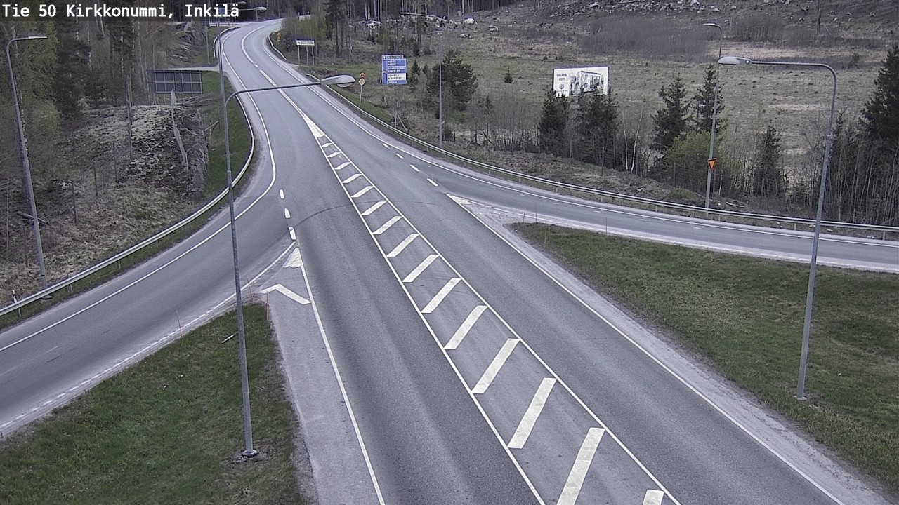 Weather Camera Image Road 50 Kirkkonummi, Inkilä, Kirkkonummi, Uusimaa