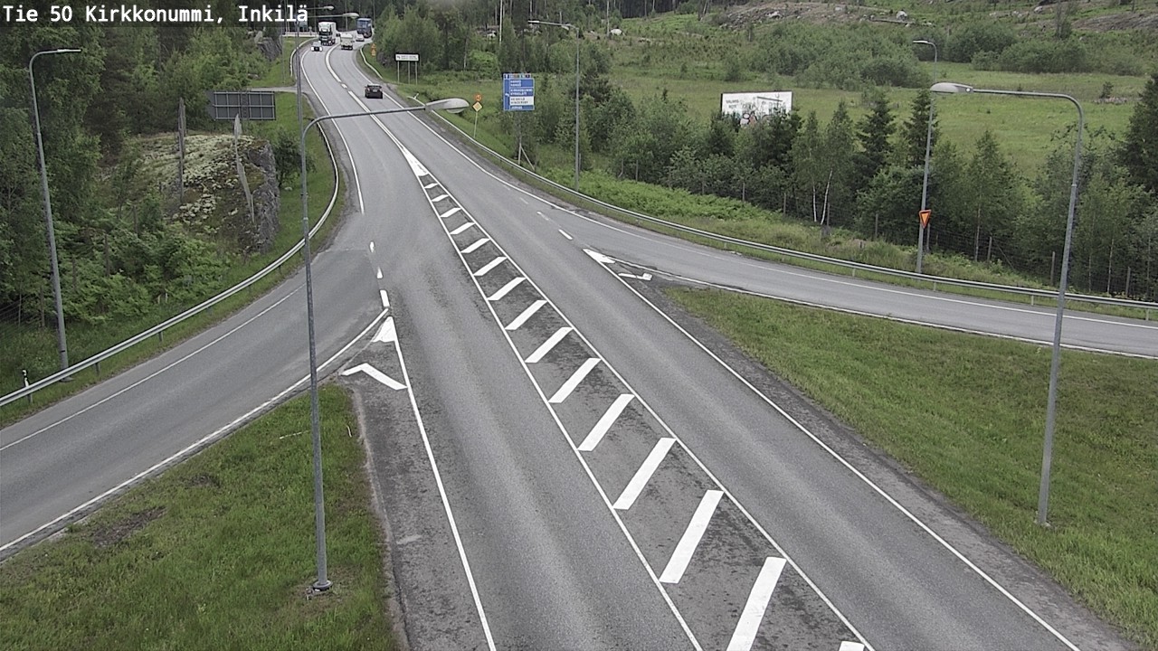 Weather Camera Image Väg 50 Kyrkslätt, Inkilä, Kirkkonummi, Uusimaa
