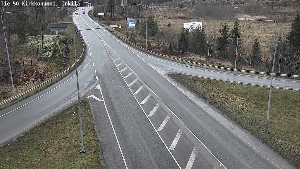 Weather Camera Image Road 50 Kirkkonummi, Inkilä, Kirkkonummi, Uusimaa