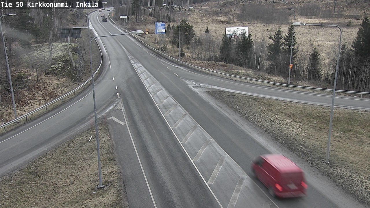 Weather Camera Image Road 50 Kirkkonummi, Inkilä, Kirkkonummi, Uusimaa