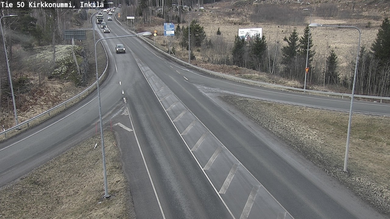 Weather Camera Image Road 50 Kirkkonummi, Inkilä, Kirkkonummi, Uusimaa