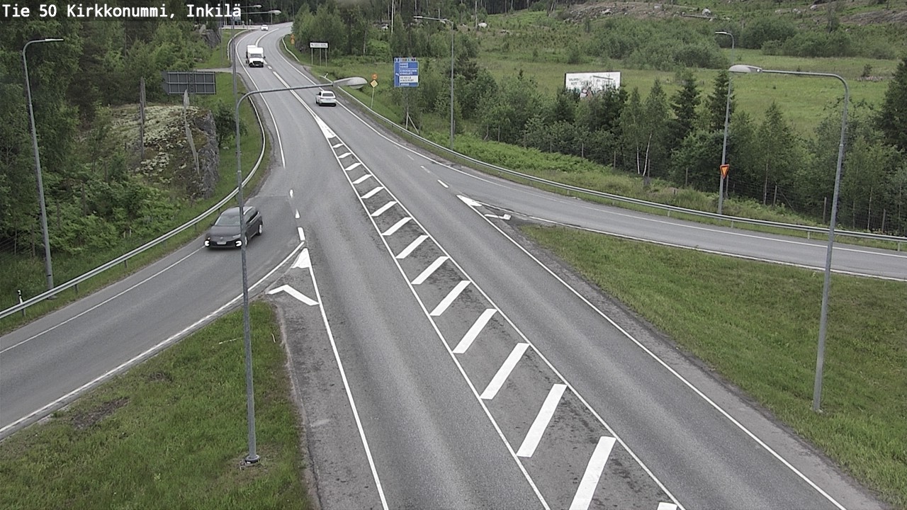 Weather Camera Image Väg 50 Kyrkslätt, Inkilä, Kirkkonummi, Uusimaa