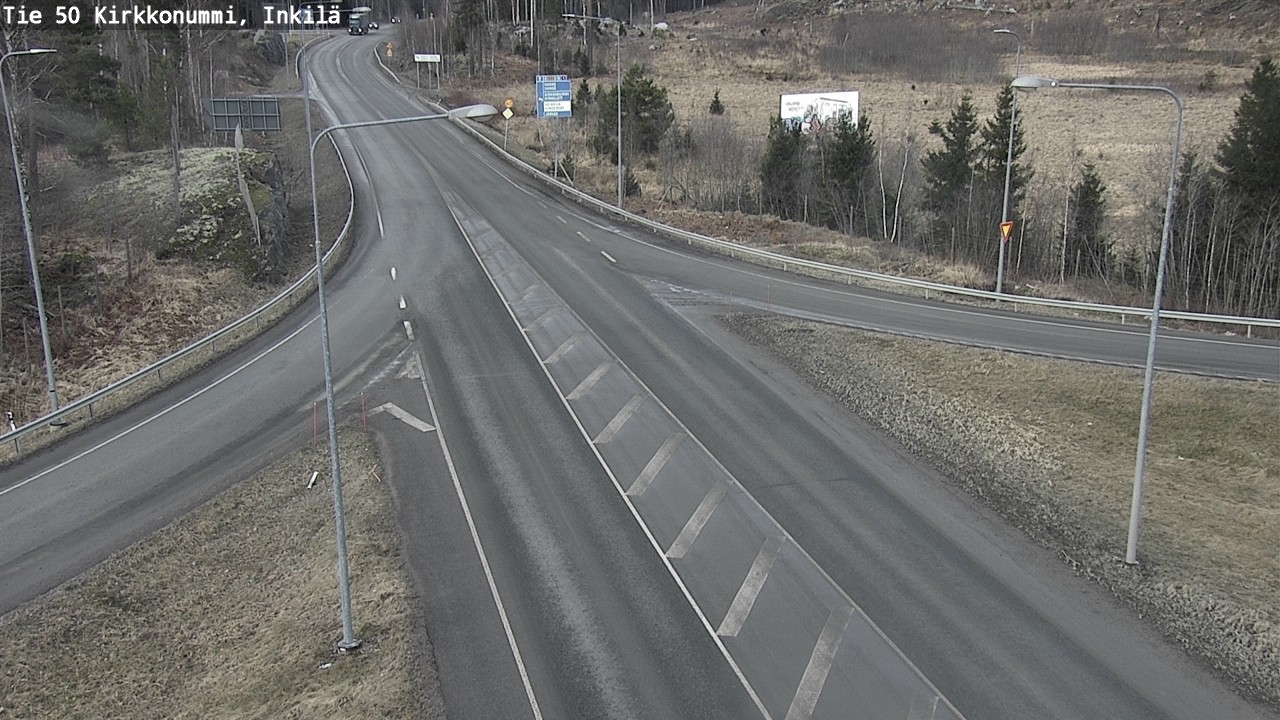 Weather Camera Image Road 50 Kirkkonummi, Inkilä, Kirkkonummi, Uusimaa