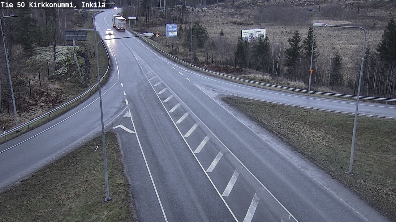 Weather Camera Image Road 50 Kirkkonummi, Inkilä, Kirkkonummi, Uusimaa