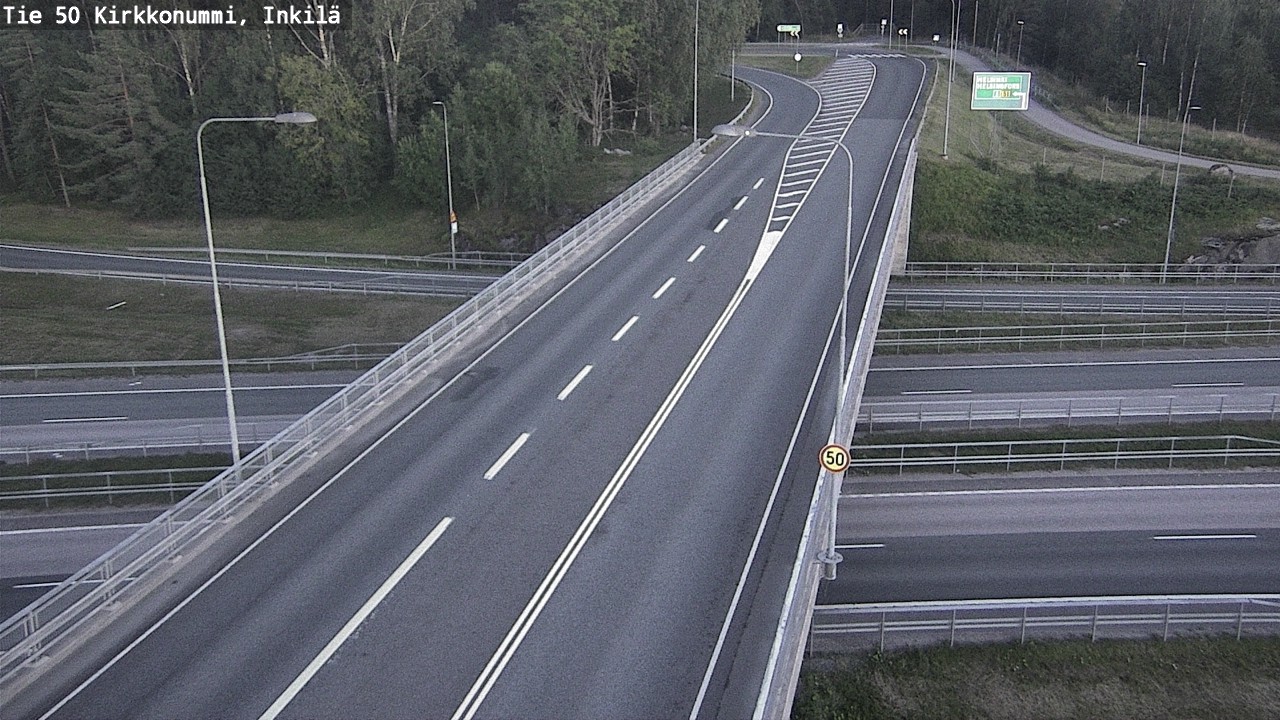 Weather Camera Image Road 50 Kirkkonummi, Inkilä, Kirkkonummi, Uusimaa
