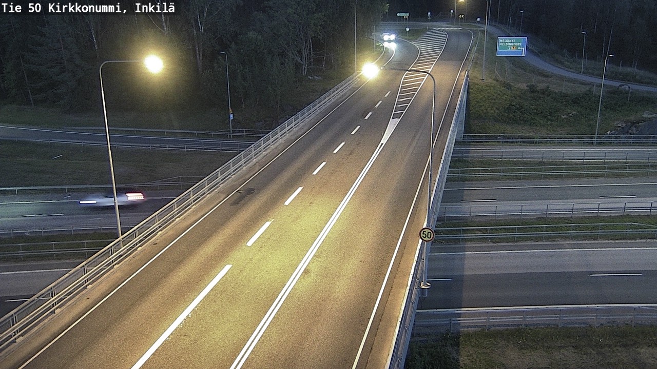 Weather Camera Image Road 50 Kirkkonummi, Inkilä, Kirkkonummi, Uusimaa