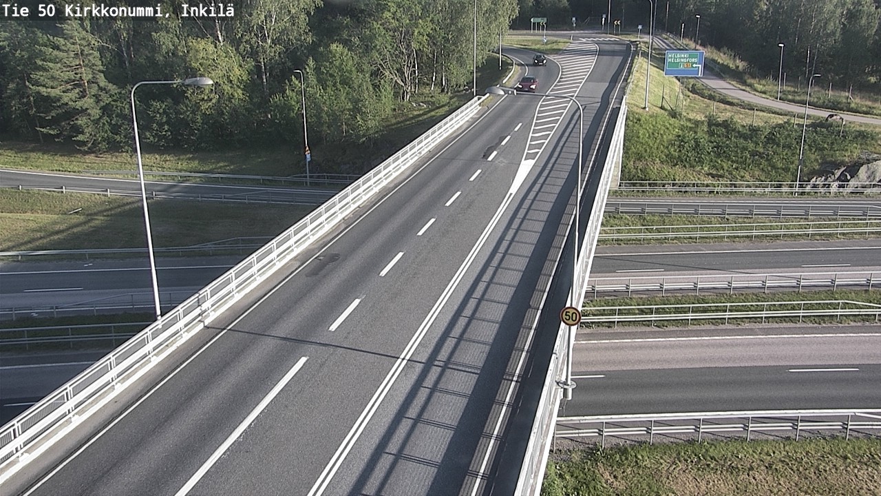 Weather Camera Image Road 50 Kirkkonummi, Inkilä, Kirkkonummi, Uusimaa