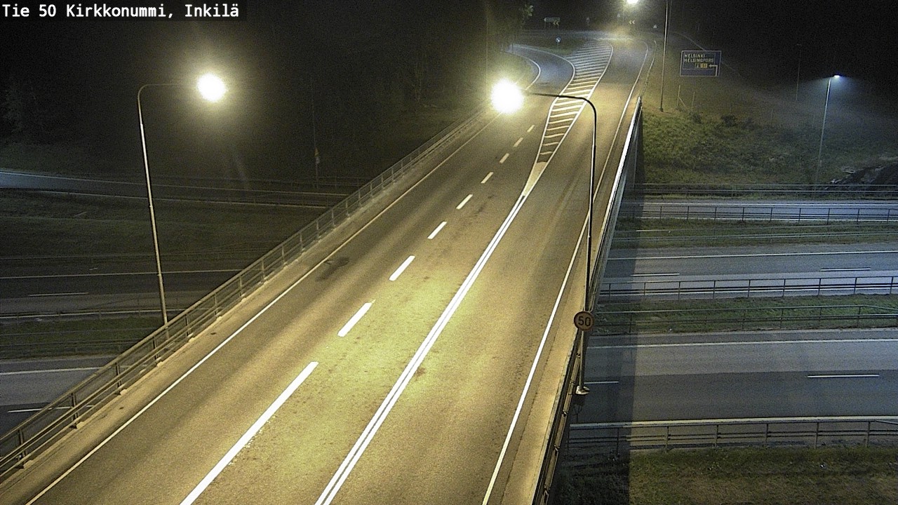 Weather Camera Image Road 50 Kirkkonummi, Inkilä, Kirkkonummi, Uusimaa