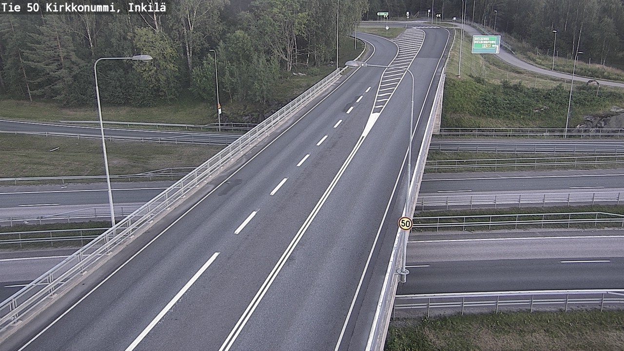 Weather Camera Image Road 50 Kirkkonummi, Inkilä, Kirkkonummi, Uusimaa
