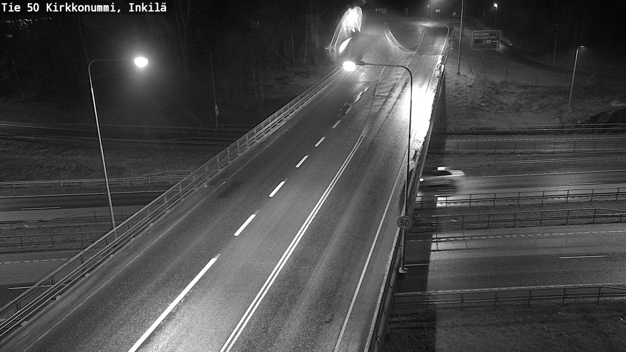Weather Camera Image Väg 50 Kyrkslätt, Inkilä, Kirkkonummi, Uusimaa