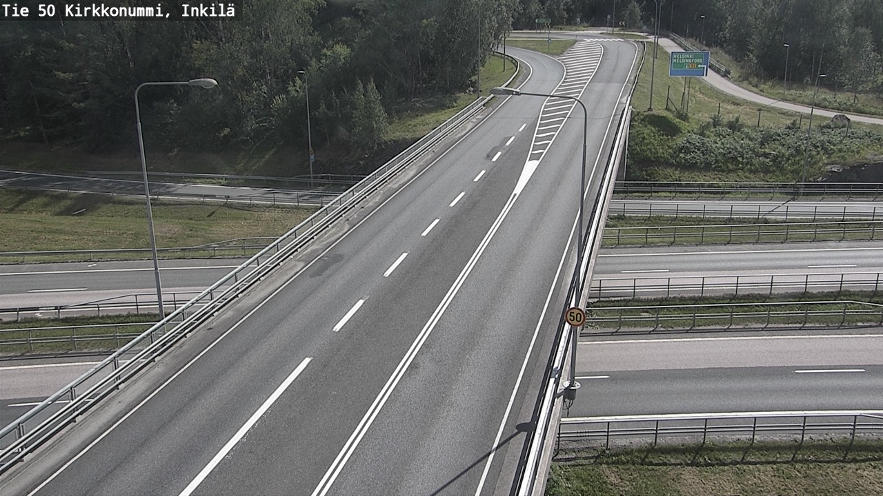 Weather Camera Image Road 50 Kirkkonummi, Inkilä, Kirkkonummi, Uusimaa