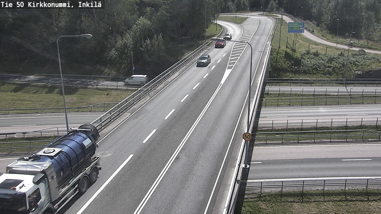 Weather Camera Image Road 50 Kirkkonummi, Inkilä, Kirkkonummi, Uusimaa