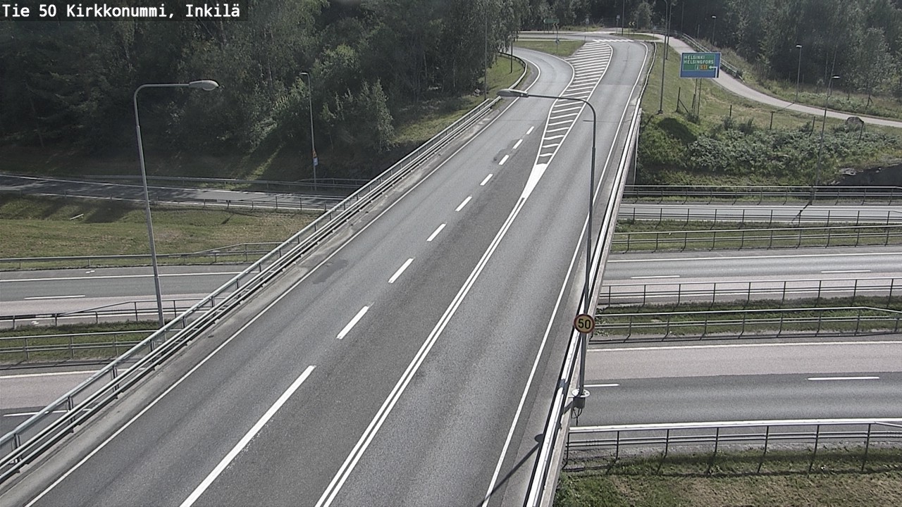 Weather Camera Image Road 50 Kirkkonummi, Inkilä, Kirkkonummi, Uusimaa