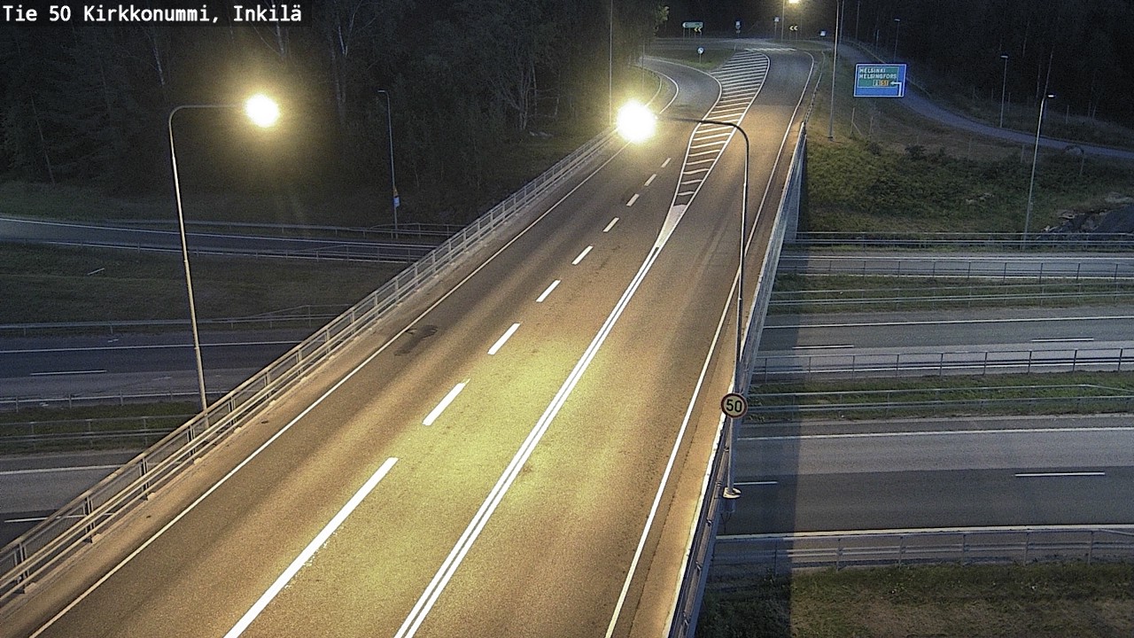 Weather Camera Image Road 50 Kirkkonummi, Inkilä, Kirkkonummi, Uusimaa