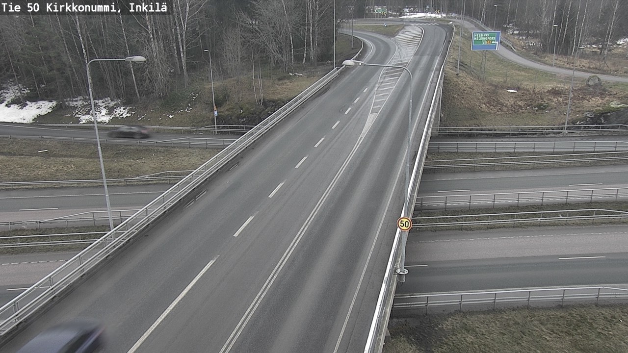 Weather Camera Image Road 50 Kirkkonummi, Inkilä, Kirkkonummi, Uusimaa
