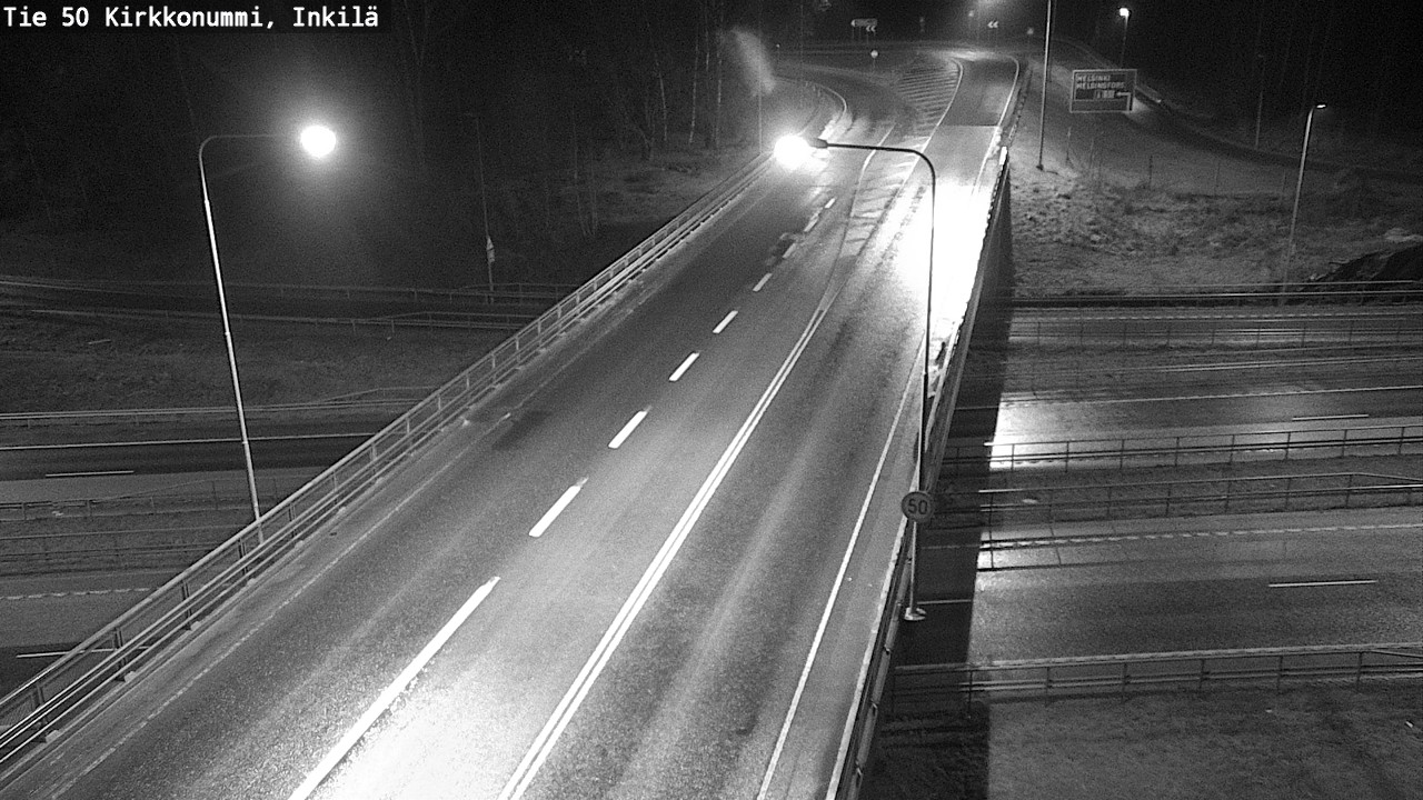Weather Camera Image Väg 50 Kyrkslätt, Inkilä, Kirkkonummi, Uusimaa