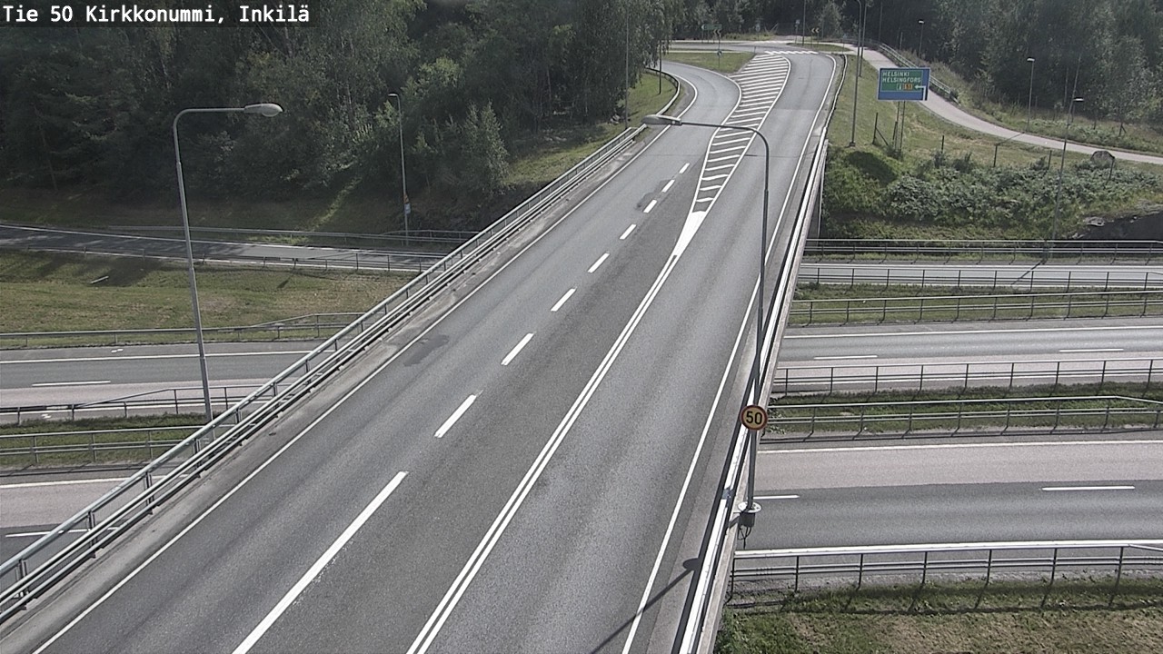 Weather Camera Image Road 50 Kirkkonummi, Inkilä, Kirkkonummi, Uusimaa