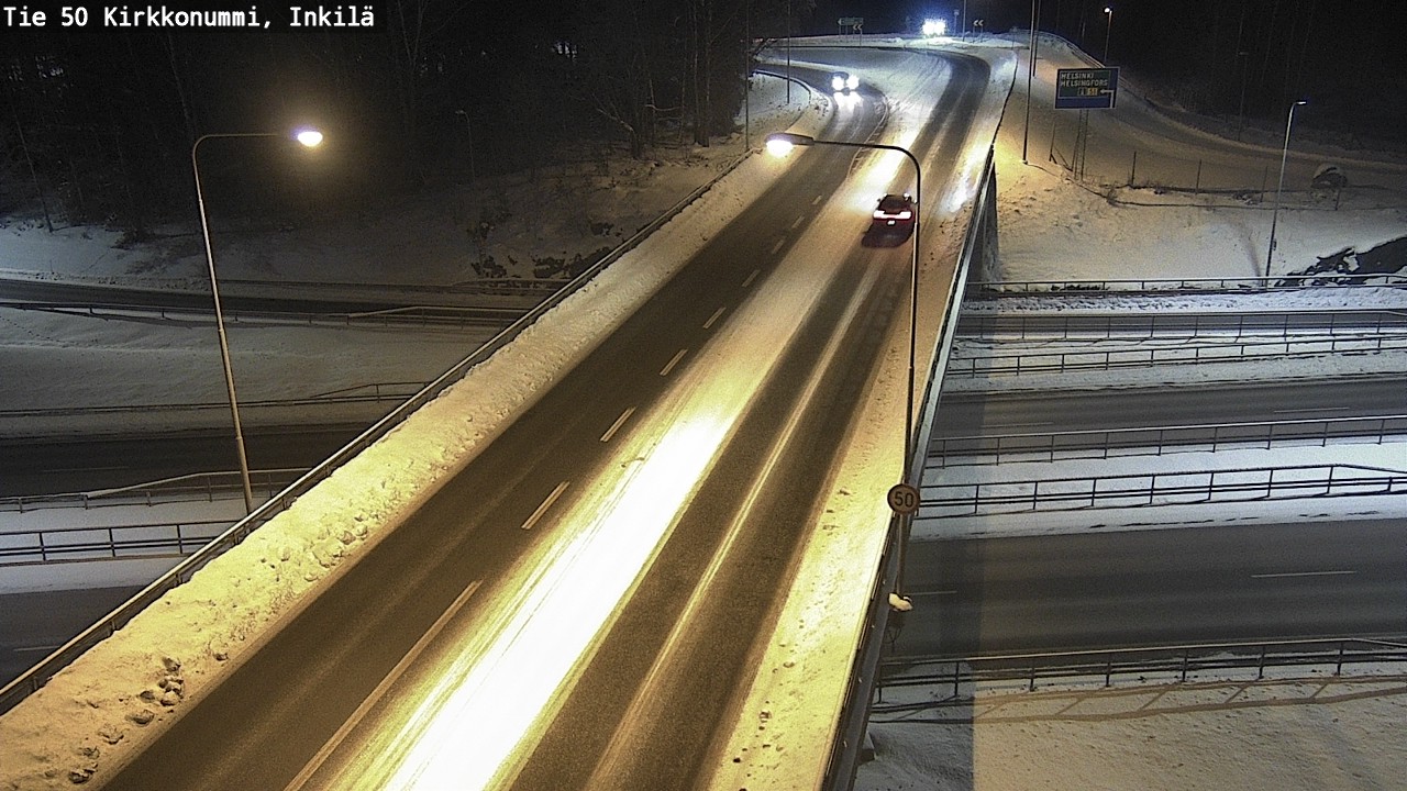 Weather Camera Image Road 50 Kirkkonummi, Inkilä, Kirkkonummi, Uusimaa