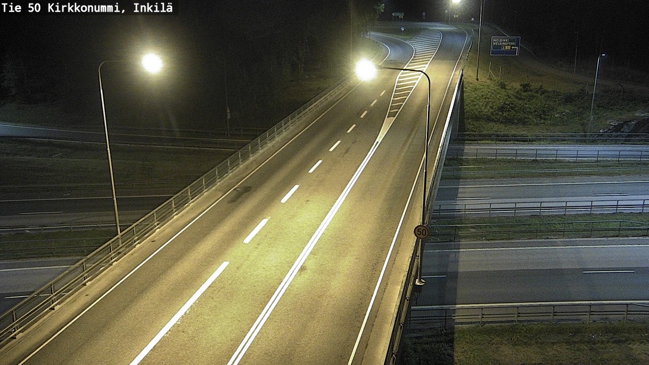 Weather Camera Image Road 50 Kirkkonummi, Inkilä, Kirkkonummi, Uusimaa