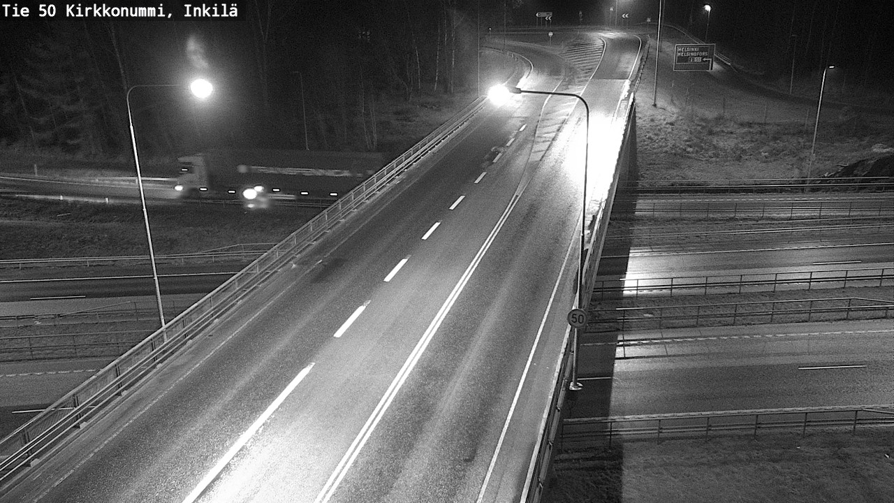 Weather Camera Image Väg 50 Kyrkslätt, Inkilä, Kirkkonummi, Uusimaa