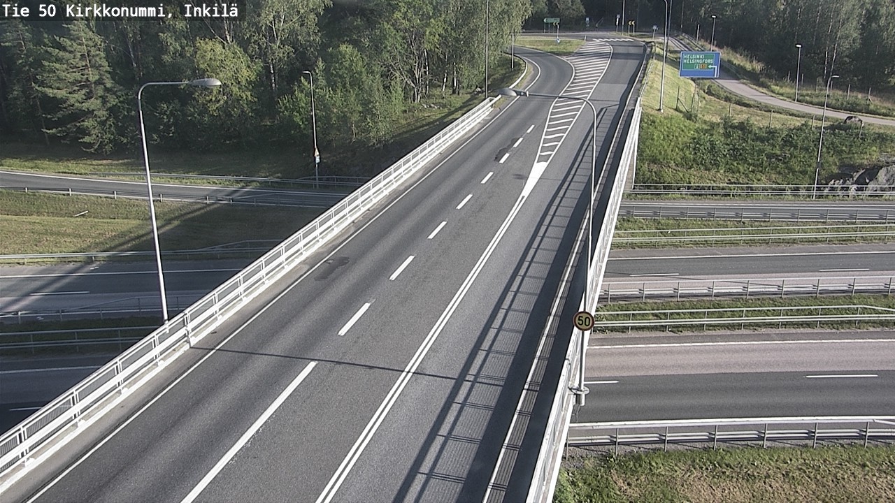 Weather Camera Image Road 50 Kirkkonummi, Inkilä, Kirkkonummi, Uusimaa