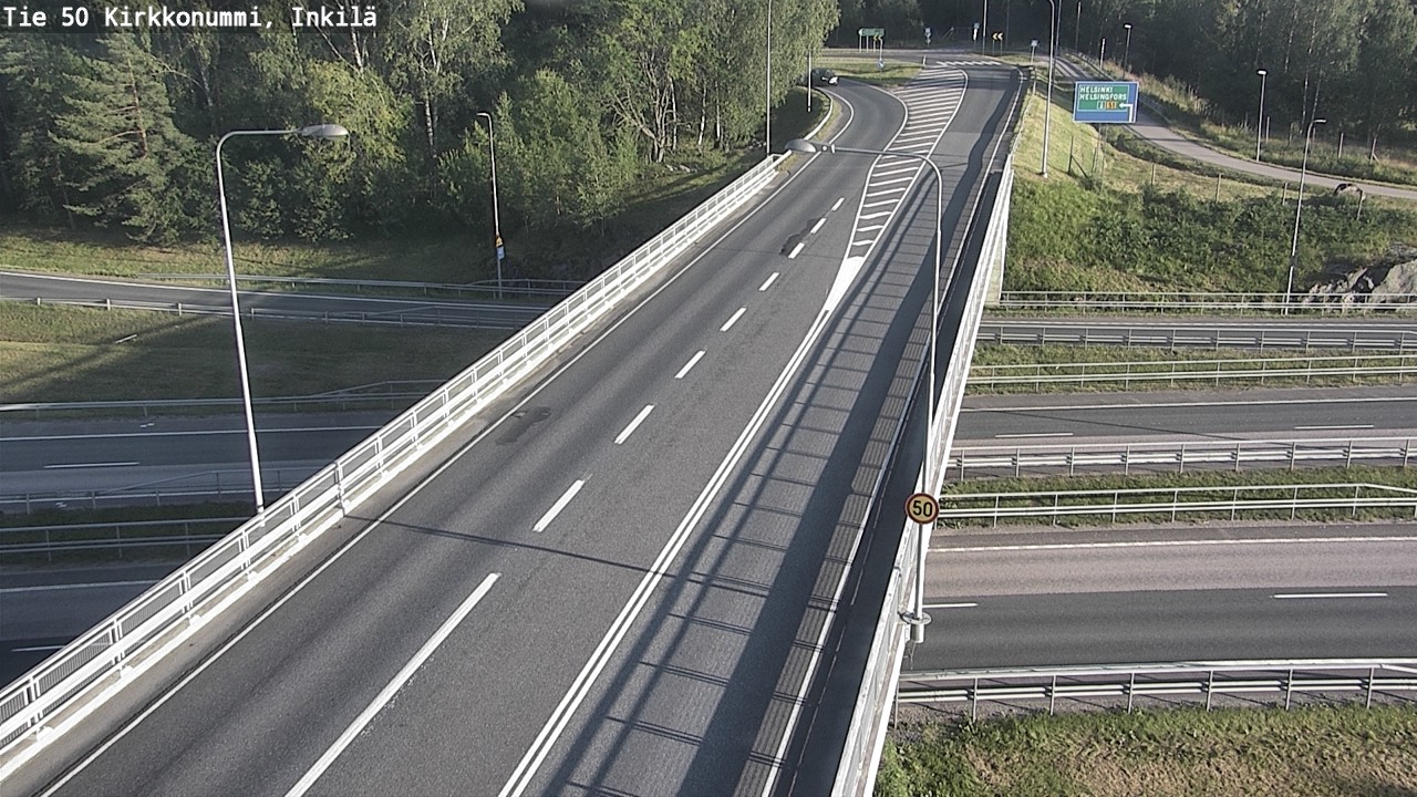 Weather Camera Image Road 50 Kirkkonummi, Inkilä, Kirkkonummi, Uusimaa