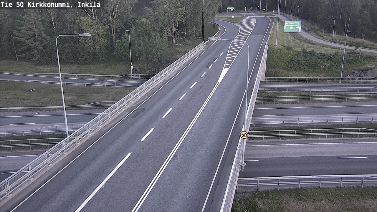 Weather Camera Image Road 50 Kirkkonummi, Inkilä, Kirkkonummi, Uusimaa