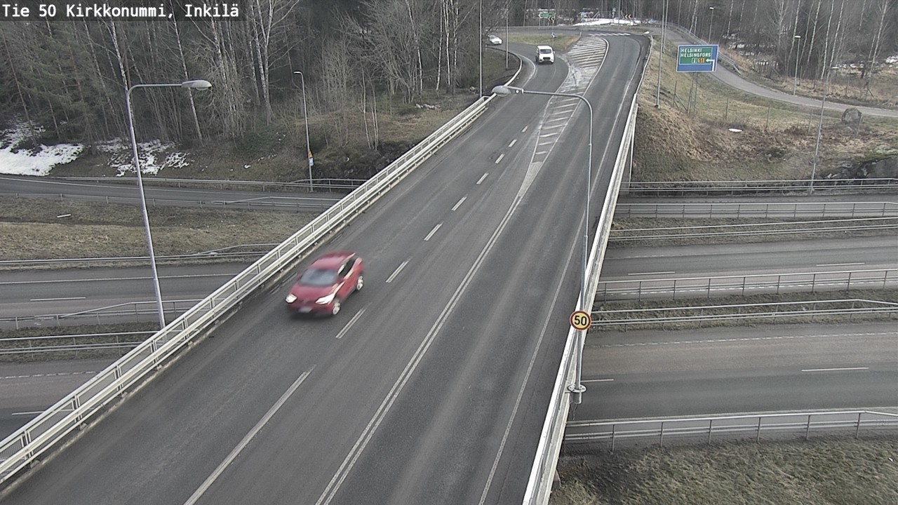 Weather Camera Image Väg 50 Kyrkslätt, Inkilä, Kirkkonummi, Uusimaa
