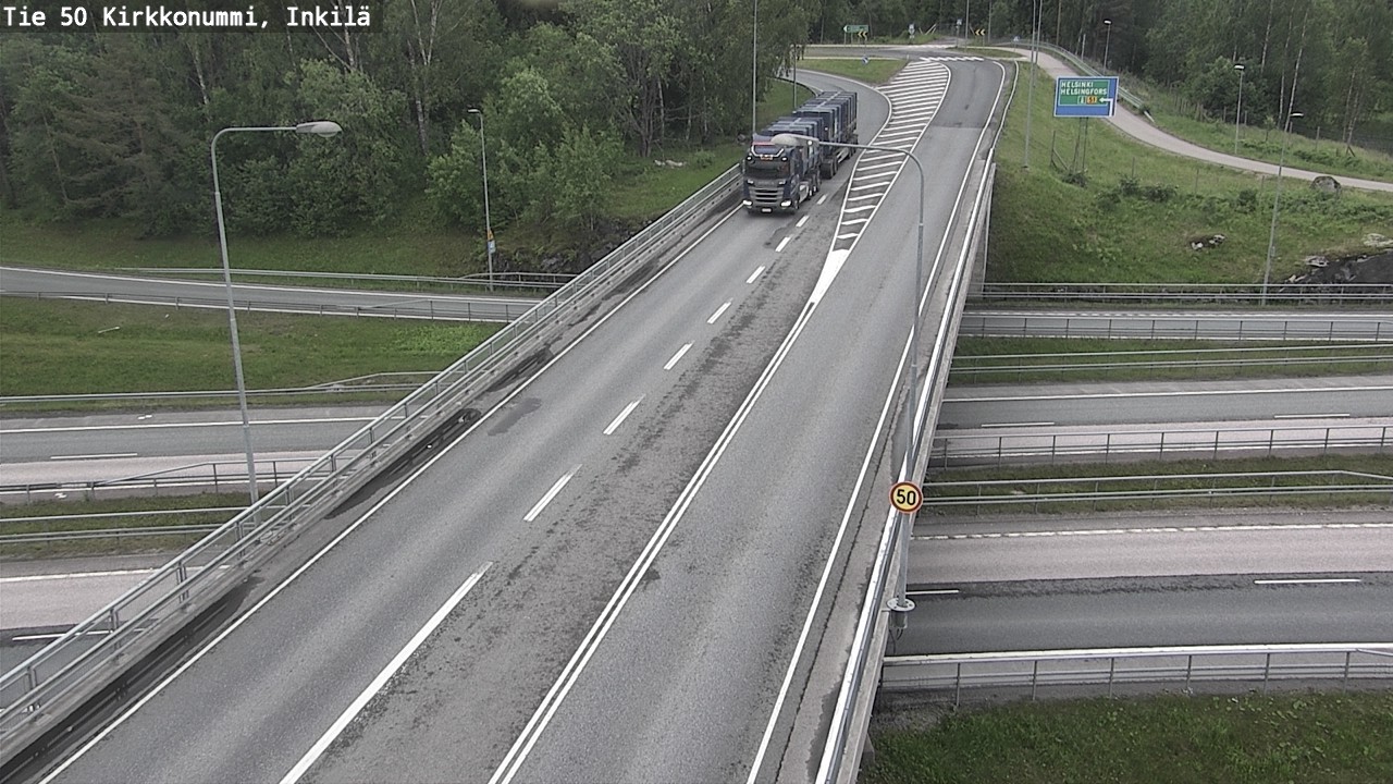 Weather Camera Image Road 50 Kirkkonummi, Inkilä, Kirkkonummi, Uusimaa