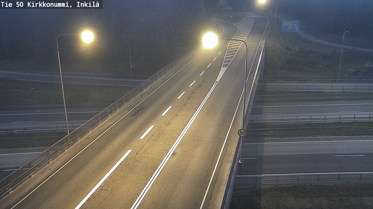 Weather Camera Image Road 50 Kirkkonummi, Inkilä, Kirkkonummi, Uusimaa