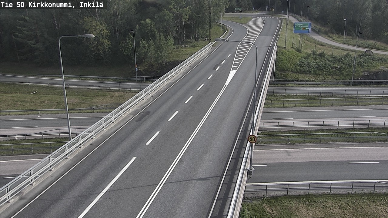 Weather Camera Image Road 50 Kirkkonummi, Inkilä, Kirkkonummi, Uusimaa