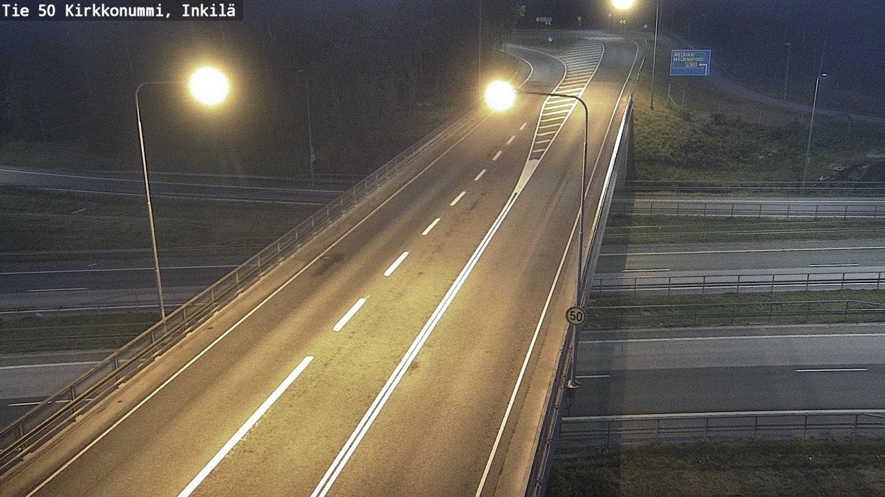 Weather Camera Image Road 50 Kirkkonummi, Inkilä, Kirkkonummi, Uusimaa