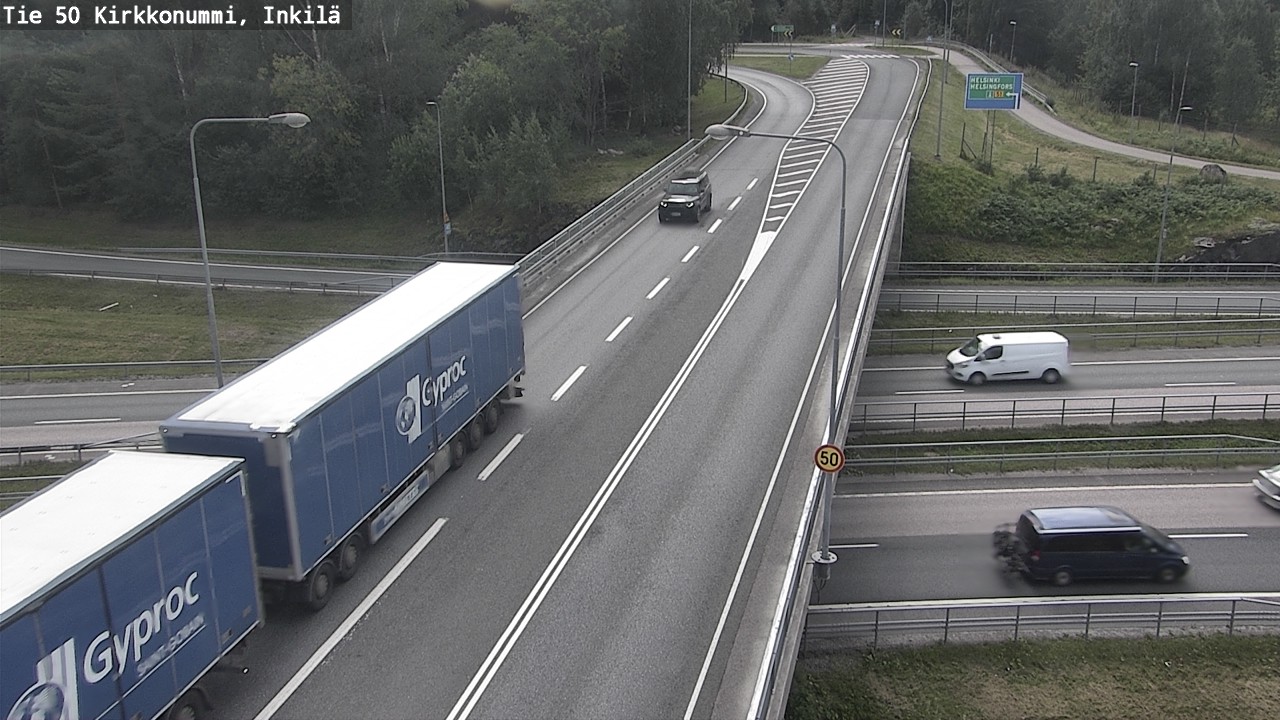 Weather Camera Image Road 50 Kirkkonummi, Inkilä, Kirkkonummi, Uusimaa
