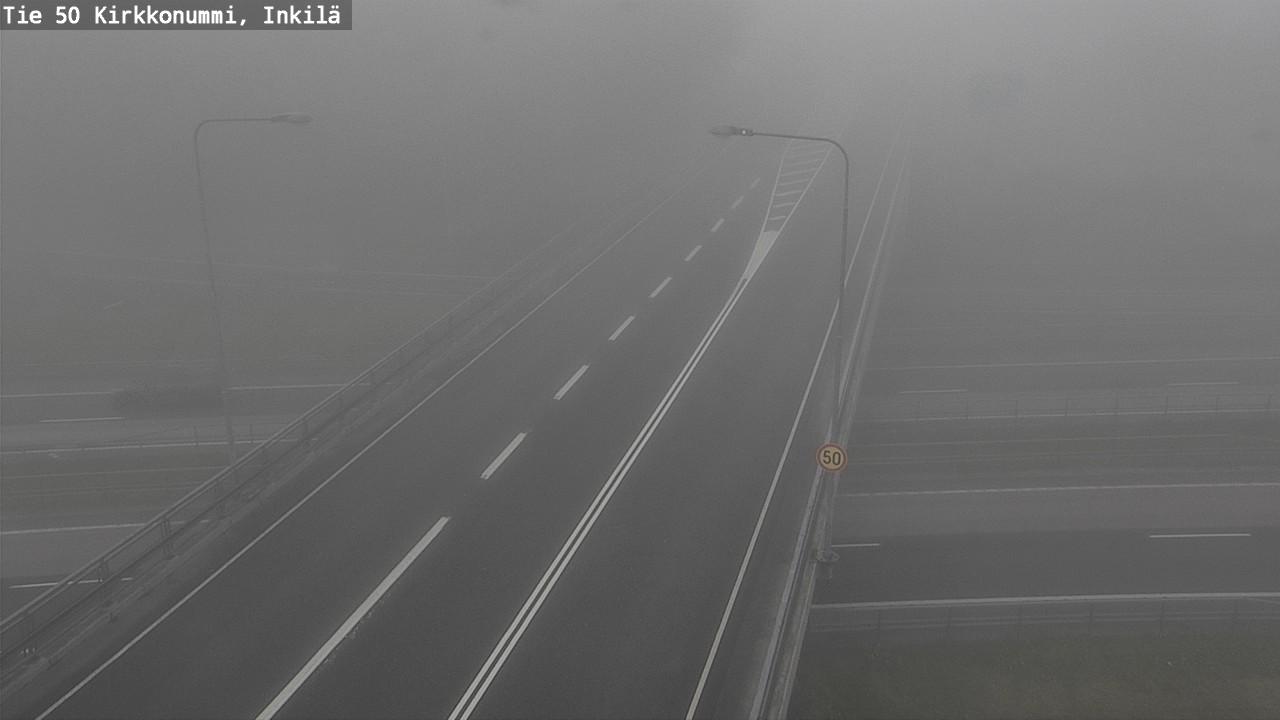 Weather Camera Image Road 50 Kirkkonummi, Inkilä, Kirkkonummi, Uusimaa