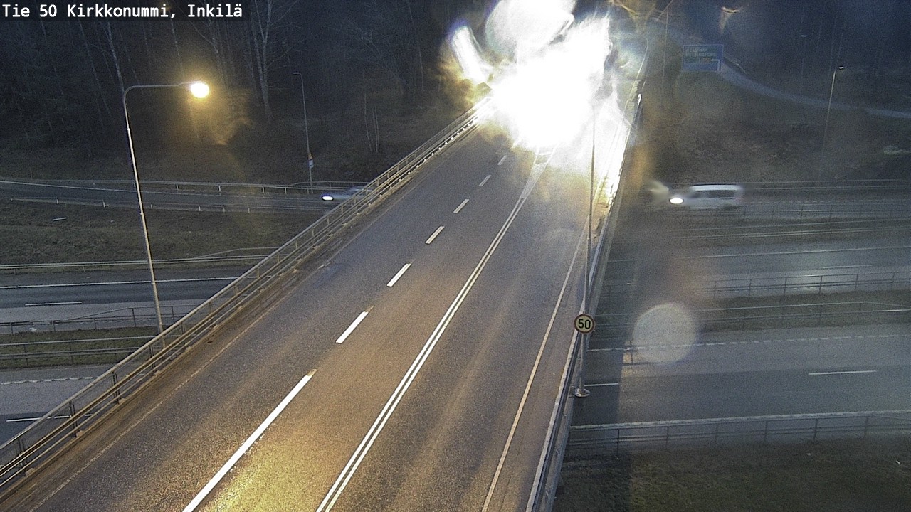 Weather Camera Image Väg 50 Kyrkslätt, Inkilä, Kirkkonummi, Uusimaa