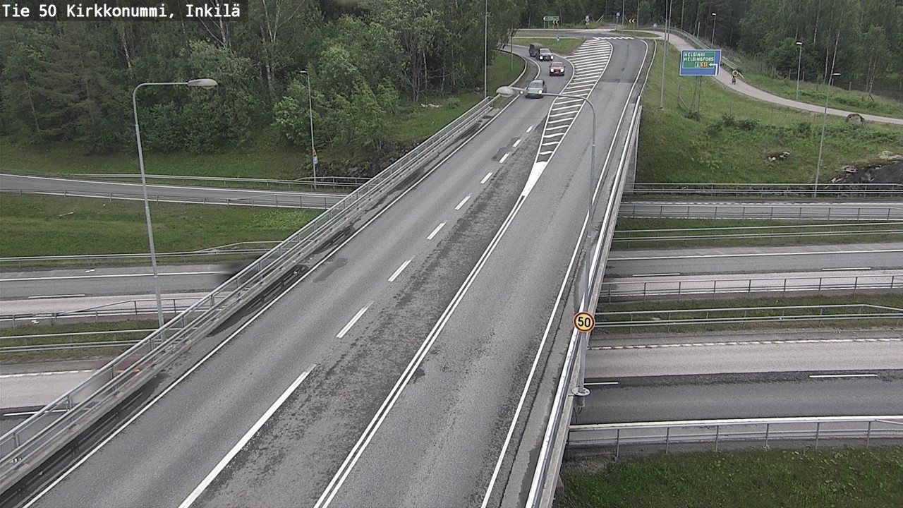 Weather Camera Image Road 50 Kirkkonummi, Inkilä, Kirkkonummi, Uusimaa