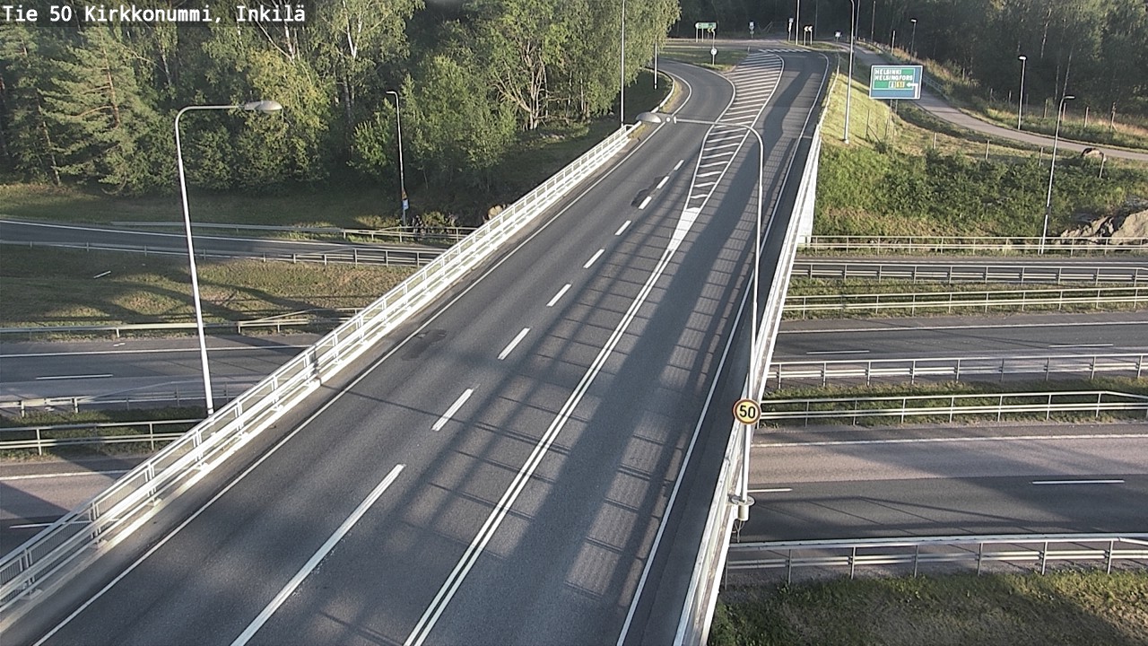 Weather Camera Image Road 50 Kirkkonummi, Inkilä, Kirkkonummi, Uusimaa