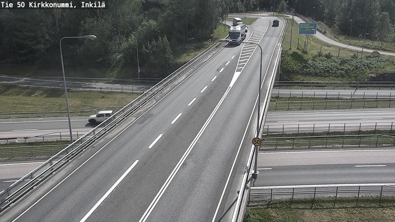 Weather Camera Image Road 50 Kirkkonummi, Inkilä, Kirkkonummi, Uusimaa