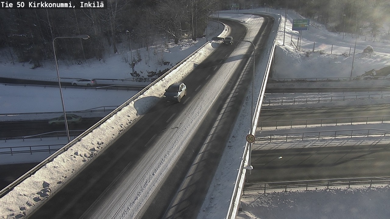 Weather Camera Image Väg 50 Kyrkslätt, Inkilä, Kirkkonummi, Uusimaa