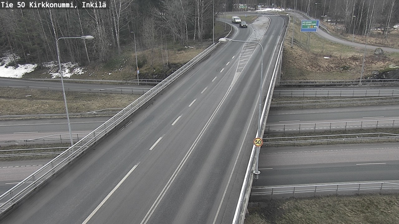 Weather Camera Image Road 50 Kirkkonummi, Inkilä, Kirkkonummi, Uusimaa