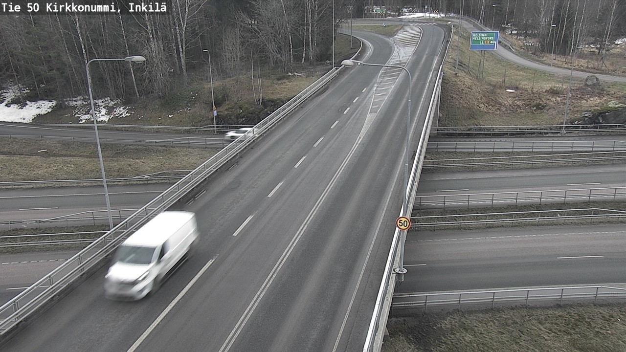 Weather Camera Image Road 50 Kirkkonummi, Inkilä, Kirkkonummi, Uusimaa