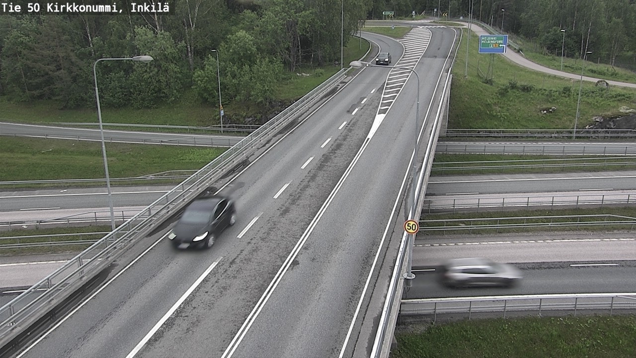 Weather Camera Image Road 50 Kirkkonummi, Inkilä, Kirkkonummi, Uusimaa