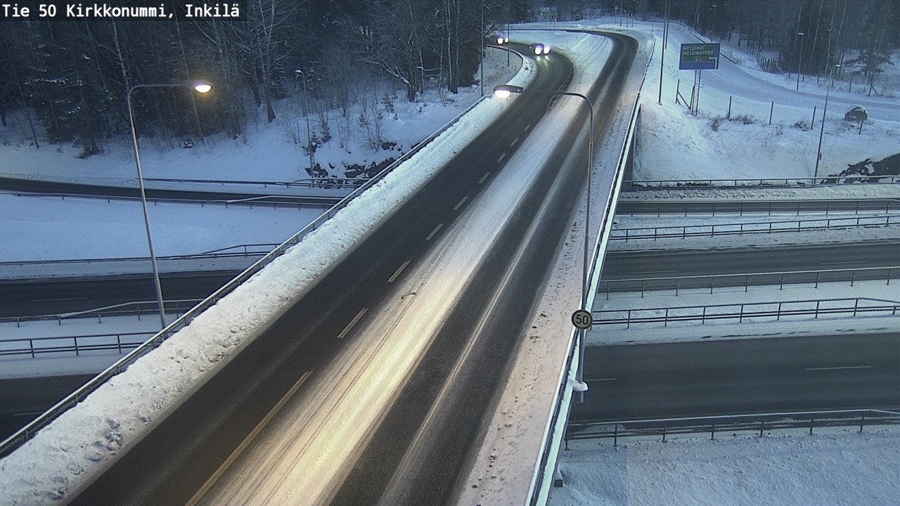 Weather Camera Image Road 50 Kirkkonummi, Inkilä, Kirkkonummi, Uusimaa